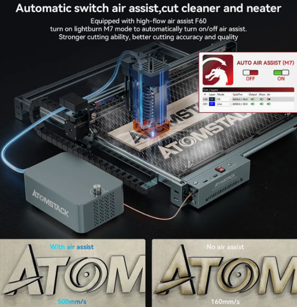 Лазерный гравер AtomStack A40 Pro V2