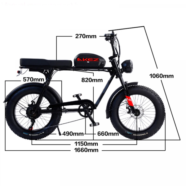 Электровелосипед AKEZ SUPER 73 S3 48V13Ah белый