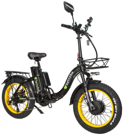 Электровелосипед SYCCYBA F11 DUAL YELLOW