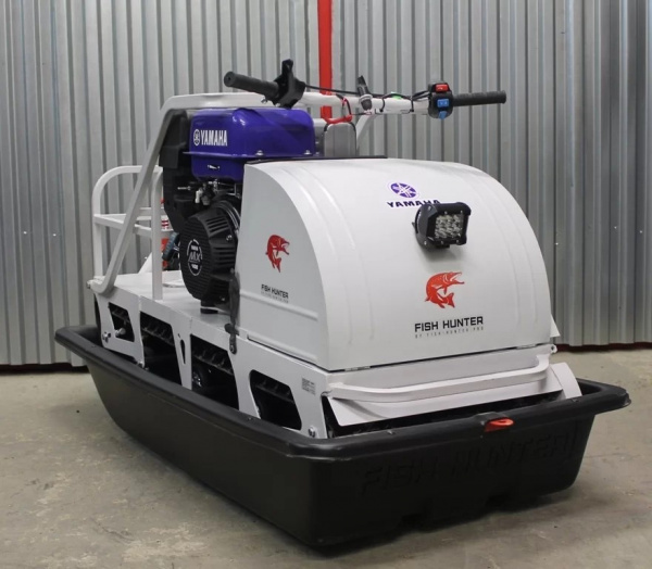 Мотобуксировщик Фиш Хантер Спорт Yamaha MX400 + Сани волокуши Premium