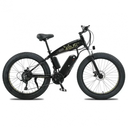 Электровелосипед AKEZ Shark 48V13Ah (спицы) черный