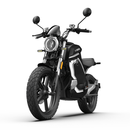 Электромотоцикл WHITE SIBERIA SUPER SOCO WANDERER PRO черный