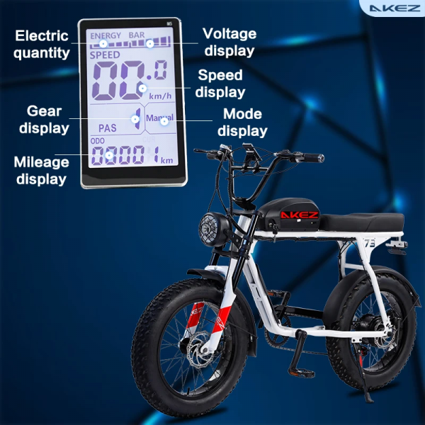 Электровелосипед AKEZ SUPER 73 S3 48V18Ah белый